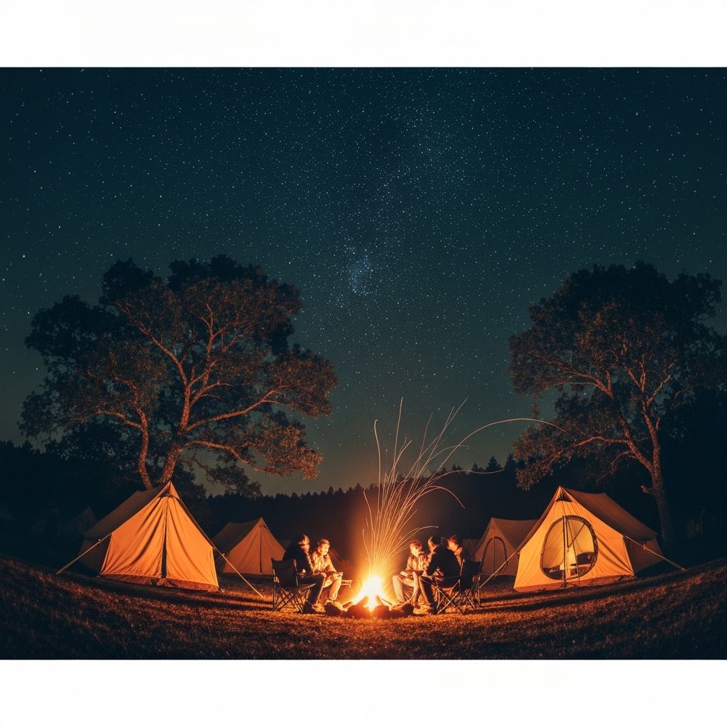 캠핑장 배경 4